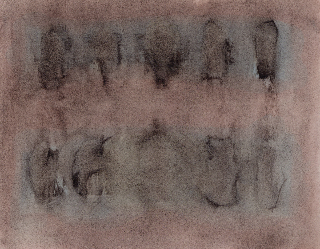 L1397 - Nicholas Herbert, British Artist, abstract painting, Residual Trace - Necropolis, 2022